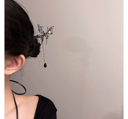 Stick Alloy Hair Butterfly