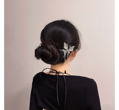 Stick Alloy Hair Butterfly