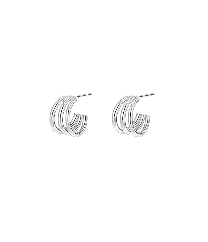 925 Sterling Silver Layered Earring