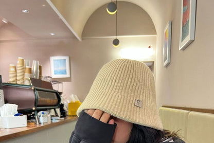 Applique Knit Bucket Hat