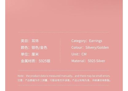 Floral Rhinestone Sterling Silver Earring