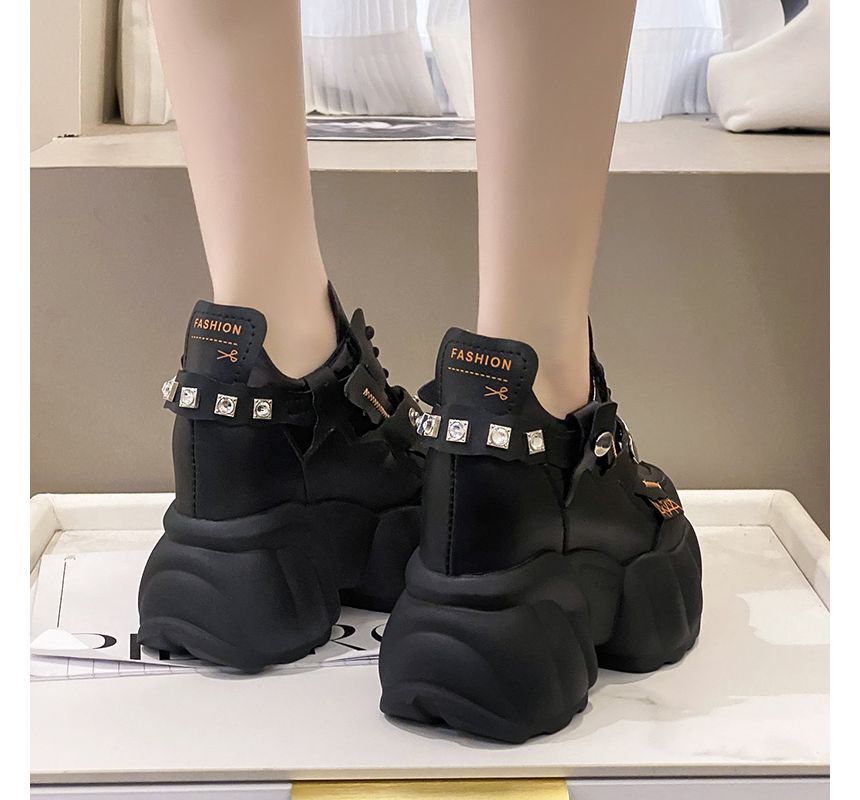 Studded Platform Sneakers