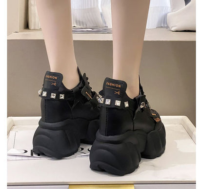 Studded Platform Sneakers