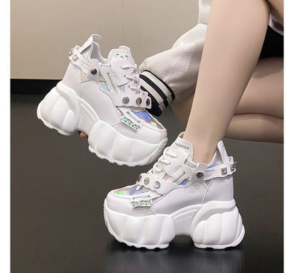 Studded Platform Sneakers