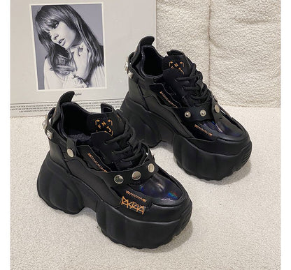Studded Platform Sneakers