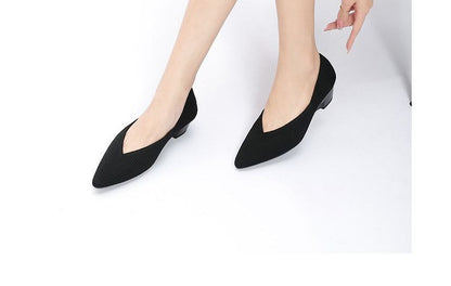Wedge-Heel Pointed Pumps