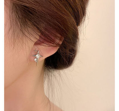 Star Rhinestone Alloy Earring