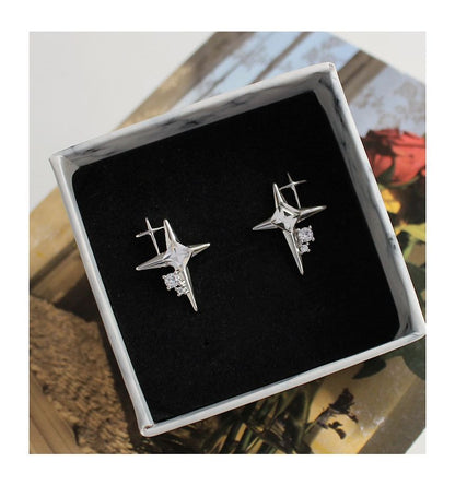 Star Rhinestone Alloy Earring