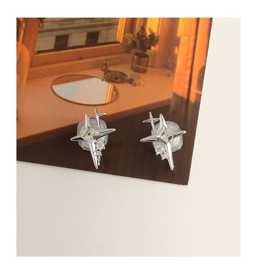 Star Rhinestone Alloy Earring