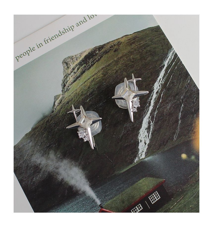 Star Rhinestone Alloy Earring