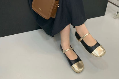Two Tone  Mary Jane Shoes