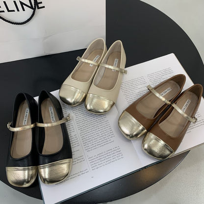 Two Tone  Mary Jane Shoes