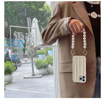 Faux Pearl Chain Phone Case