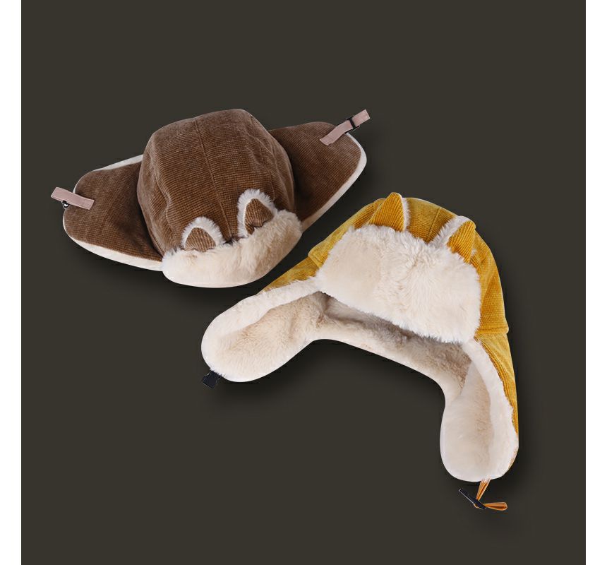 Cat Ear Chenille Trapper Hat