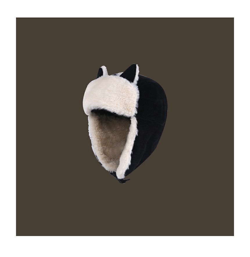 Cat Ear Chenille Trapper Hat