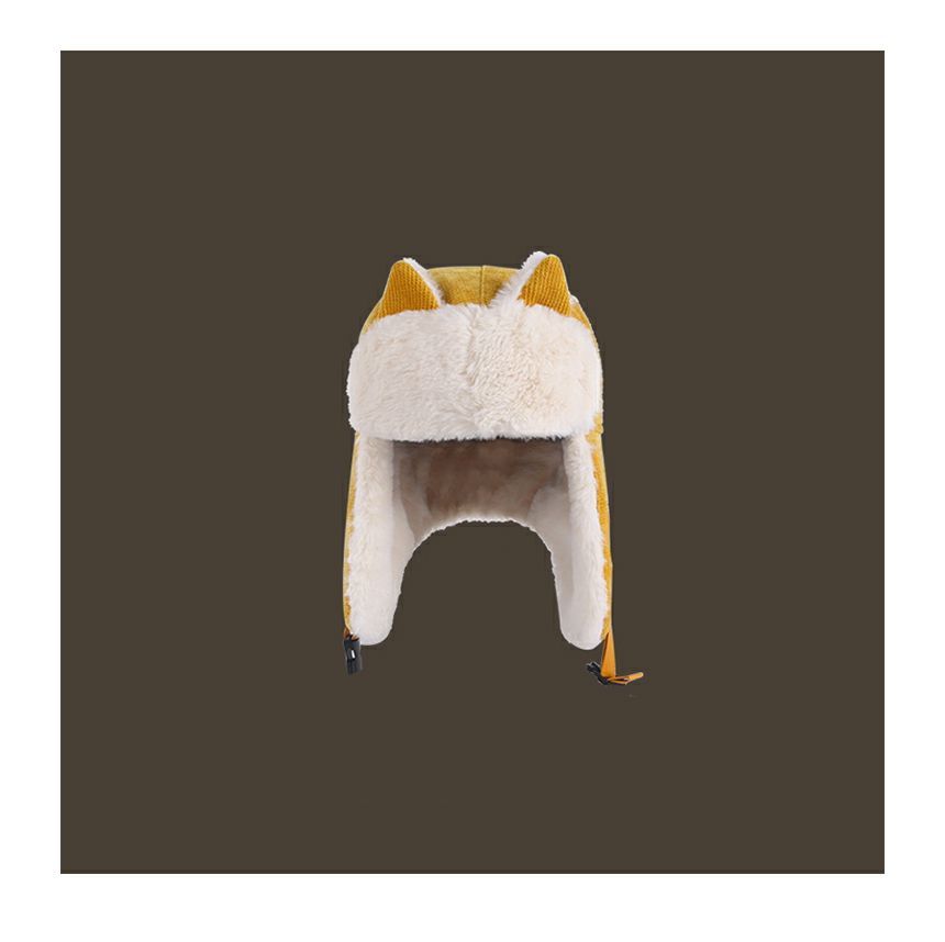 Cat Ear Chenille Trapper Hat