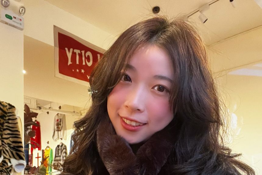 Houndstooth Panel Beret