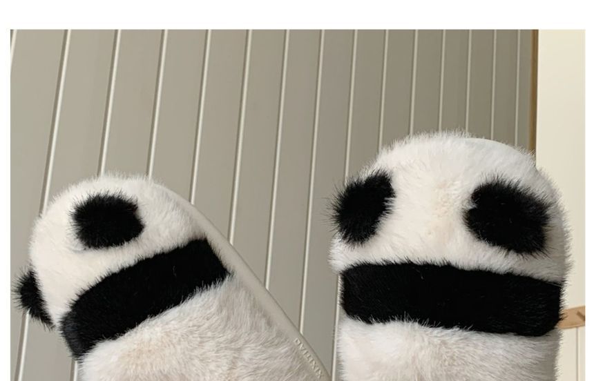 Panda Fluffy Slippers