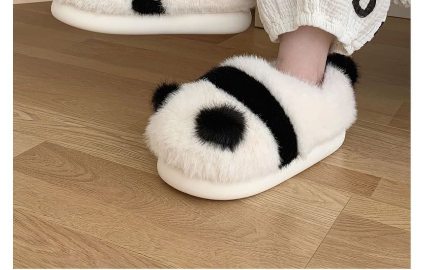 Panda Fluffy Slippers