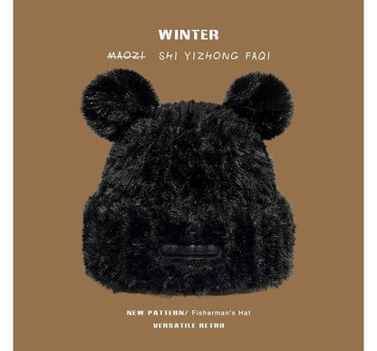 Ear Faux Fur Beanie