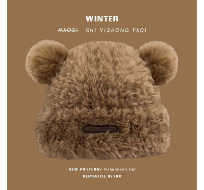 Ear Faux Fur Beanie