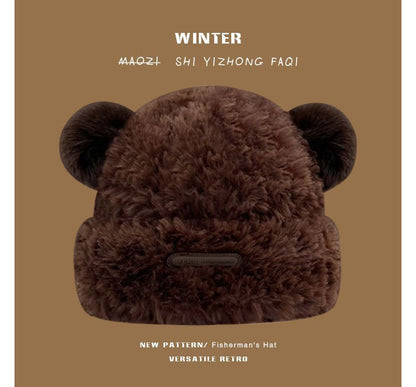 Ear Faux Fur Beanie