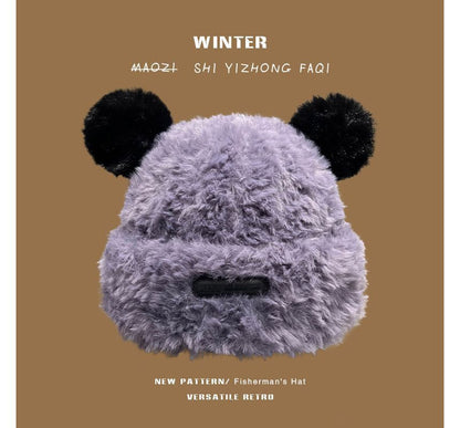 Ear Faux Fur Beanie
