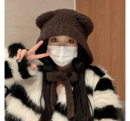 Ear Fleece Bucket Hat