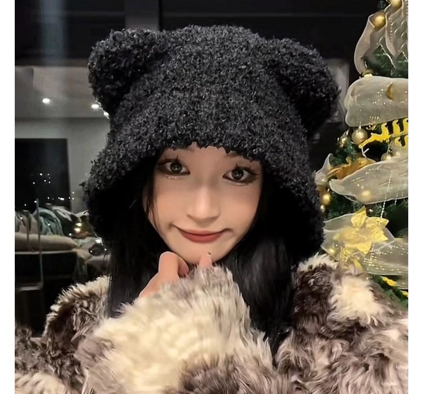 Ear Fleece Bucket Hat