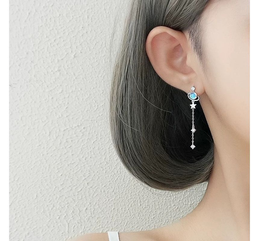 Planet Star Drop Earring