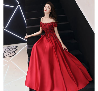 Designs) A-Line Plain (Various Evening Gown