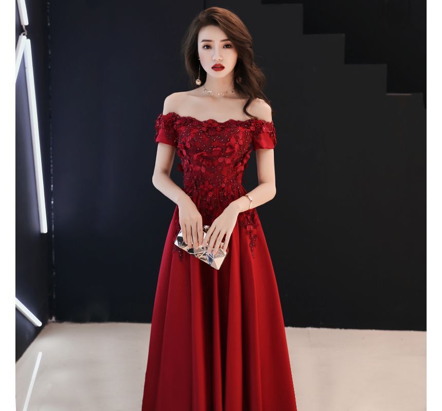 Designs) A-Line Plain (Various Evening Gown