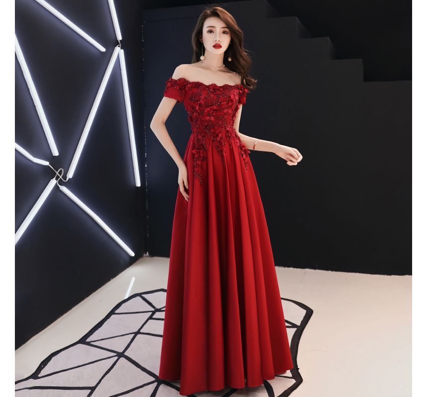 Designs) A-Line Plain (Various Evening Gown