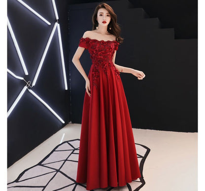 Designs) A-Line Plain (Various Evening Gown