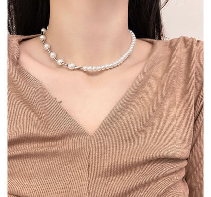Pearl Faux Choker Alloy