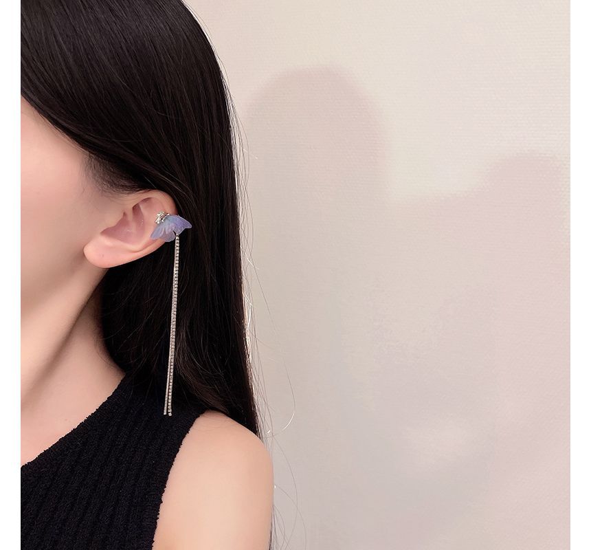 Butterfly Rhinestone Cuff Earring