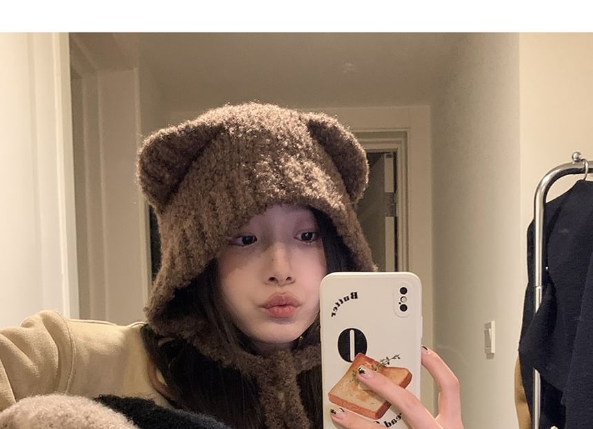 Bear Ear Knit Beanie