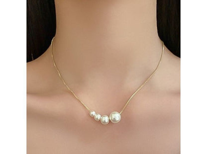 Faux Pearl Alloy Necklace