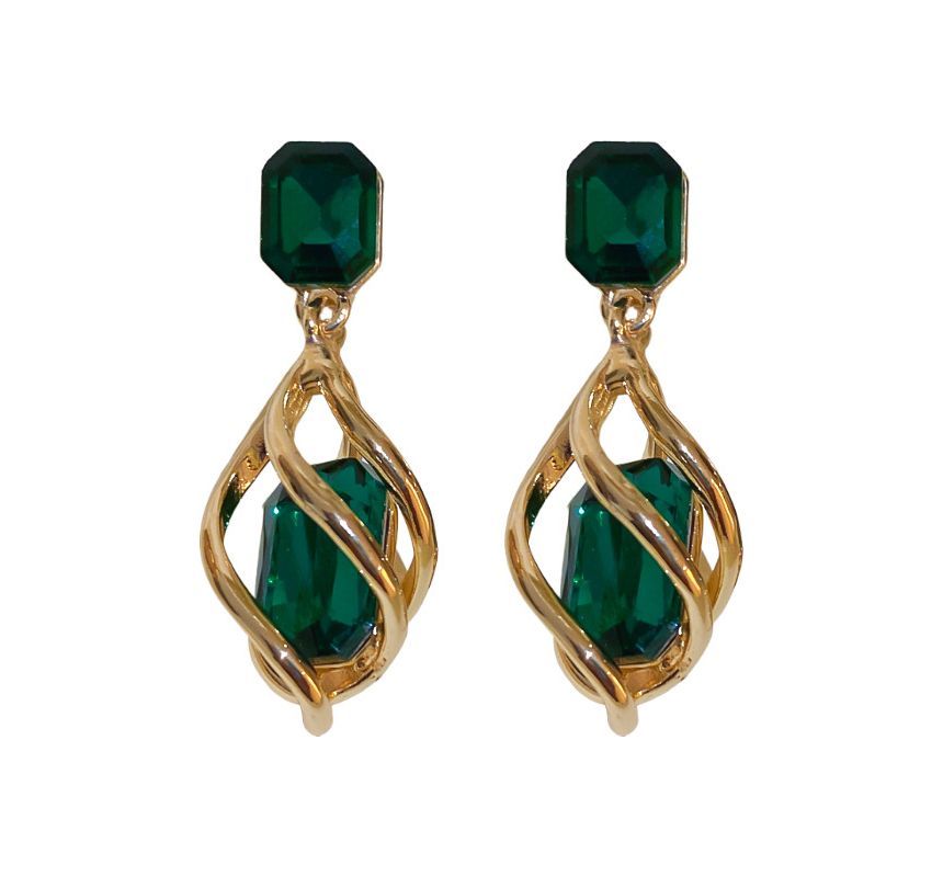 Faux Crystal Alloy Dangle Earring