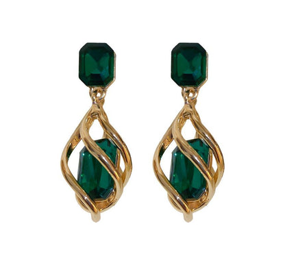 Faux Crystal Alloy Dangle Earring