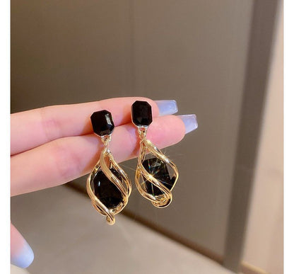 Faux Crystal Alloy Dangle Earring