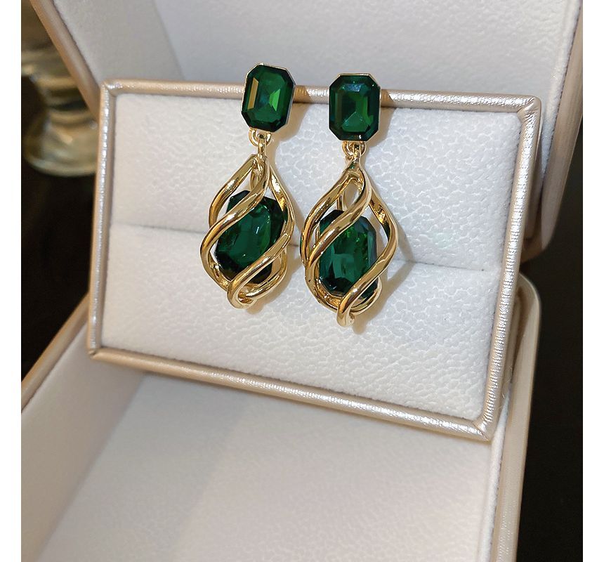 Faux Crystal Alloy Dangle Earring