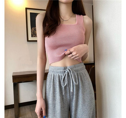 Square Neck Plain Tank Top