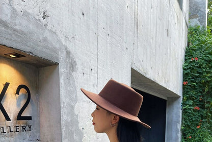 Plain Wide Brim Hat