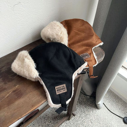 Fleece-Lined Trapper Hat