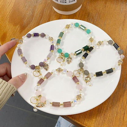 Star Charm Faux Crystal Bracelet