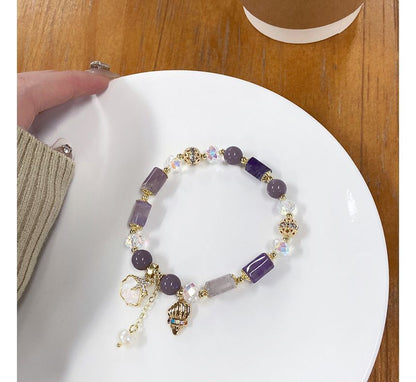 Star Charm Faux Crystal Bracelet