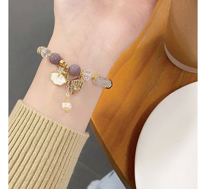 Star Charm Faux Crystal Bracelet