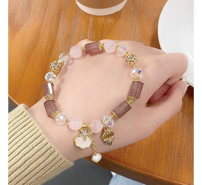 Star Charm Faux Crystal Bracelet