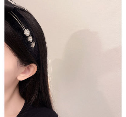 Rhinestone Headband Bow Fluffy